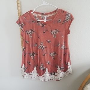 Xhilaration • floral shirt